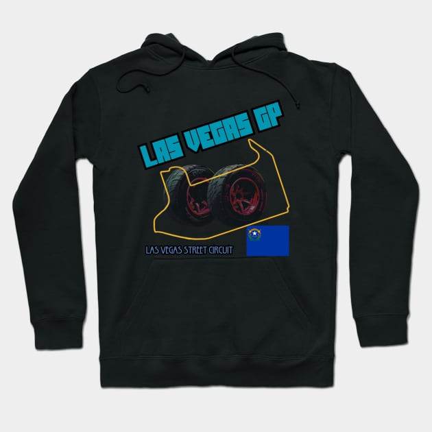 Las Vegas Grand Prix, Formula 1 Hoodie by Pattyld